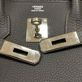 エルメス HERMES バーキン30 T刻 エタン シルバー金具 トゴ レディース ハンドバッグ