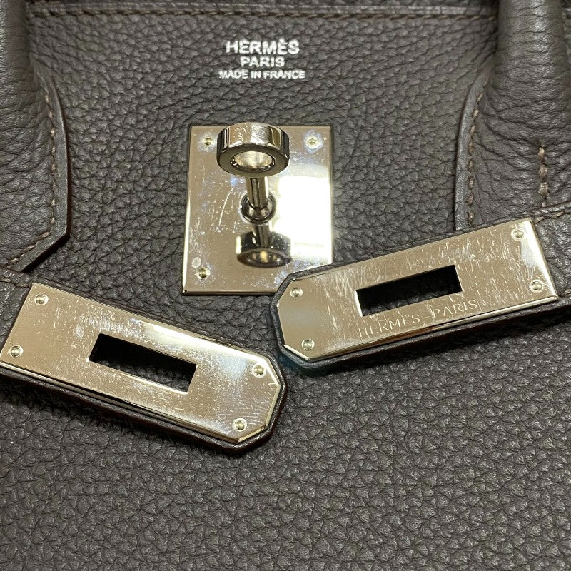 エルメス HERMES バーキン30 T刻 エタン シルバー金具 トゴ レディース ハンドバッグ