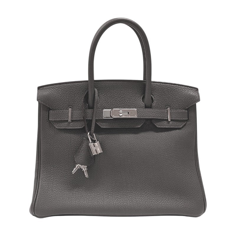 エルメス HERMES バーキン30 T刻 エタン シルバー金具 トゴ レディース ハンドバッグ