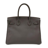 エルメス HERMES バーキン30 T刻 エタン シルバー金具 トゴ レディース ハンドバッグ