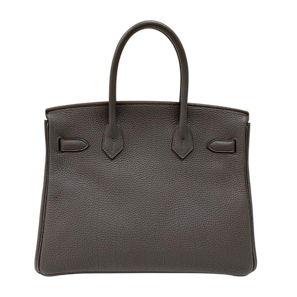エルメス HERMES バーキン30 T刻 エタン シルバー金具 トゴ レディース ハンドバッグ