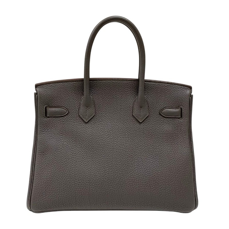 エルメス HERMES バーキン30 T刻 エタン シルバー金具 トゴ レディース ハンドバッグ