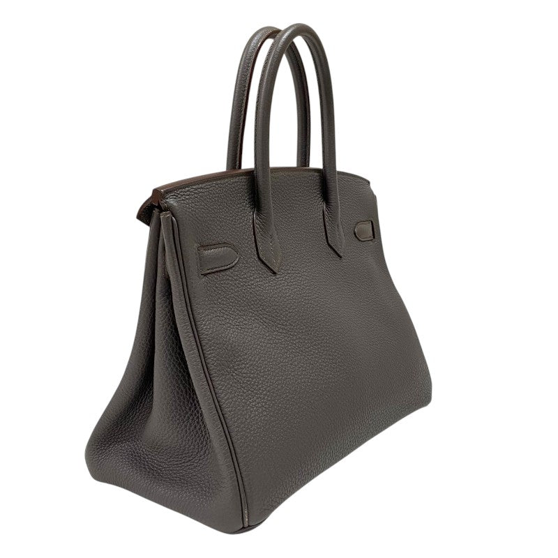 エルメス HERMES バーキン30 T刻 エタン シルバー金具 トゴ レディース ハンドバッグ