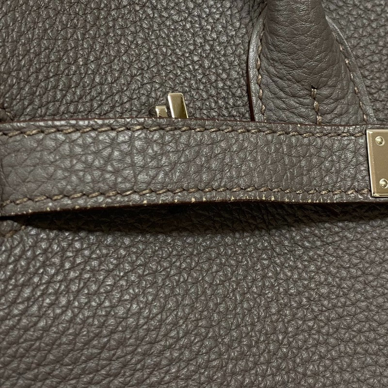 エルメス HERMES バーキン30 T刻 エタン シルバー金具 トゴ レディース ハンドバッグ