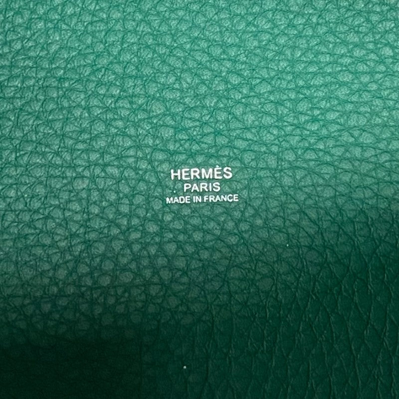 エルメス HERMES ピコタンロックMM W刻 ヴェールヴェルティゴ シルバード金具 トリヨンクレマンス レディース ハンドバッグ