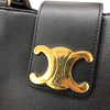 セリーヌ CELINE ミディアム アポリーヌ 2WAY ショルダーバッグ 114963 ブラック サプルカーフ レディース ハンドバッグ