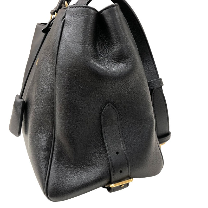 セリーヌ CELINE ミディアム アポリーヌ 2WAY ショルダーバッグ 114963 ブラック サプルカーフ レディース ハンドバッグ
