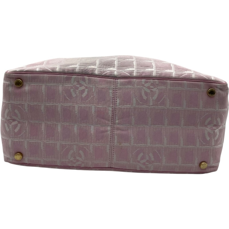 シャネル CHANEL ニュートラベルライントートMM A15991 8番台 ピンク