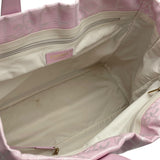 シャネル CHANEL ニュートラベルライントートMM A15991 8番台 ピンク ナイロンジャガード レディース トートバッグ