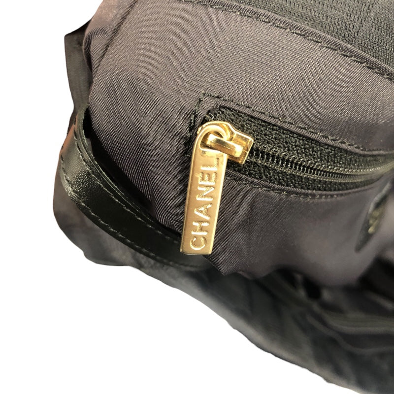 シャネル CHANEL ﾆｭｰﾄﾗﾍﾞﾙﾗｲﾝﾄｰﾄMM A15991 ブラック ナイロンジャガード レディース トートバッグ