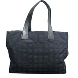 シャネル CHANEL ﾆｭｰﾄﾗﾍﾞﾙﾗｲﾝﾄｰﾄMM A15991 ブラック ナイロンジャガード レディース トートバッグ