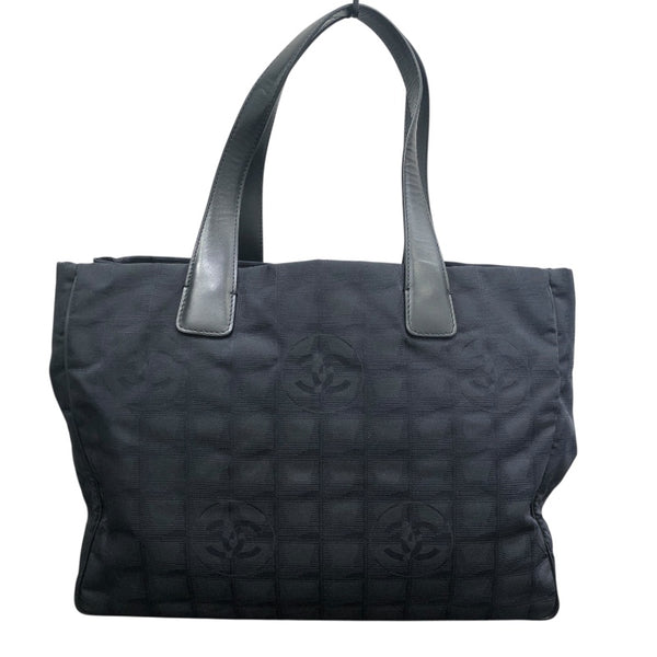 シャネル CHANEL ﾆｭｰﾄﾗﾍﾞﾙﾗｲﾝﾄｰﾄMM A15991 ブラック ナイロンジャガード レディース トートバッグ