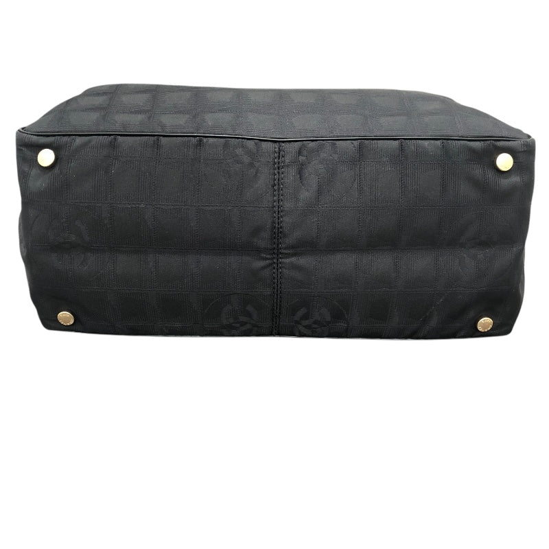 シャネル CHANEL ﾆｭｰﾄﾗﾍﾞﾙﾗｲﾝﾄｰﾄMM A15991 ブラック ナイロンジャガード レディース トートバッグ