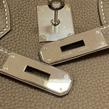 エルメス HERMES バーキン30 Y刻 エトゥープ シルバー金具 トゴ レディース ハンドバッグ