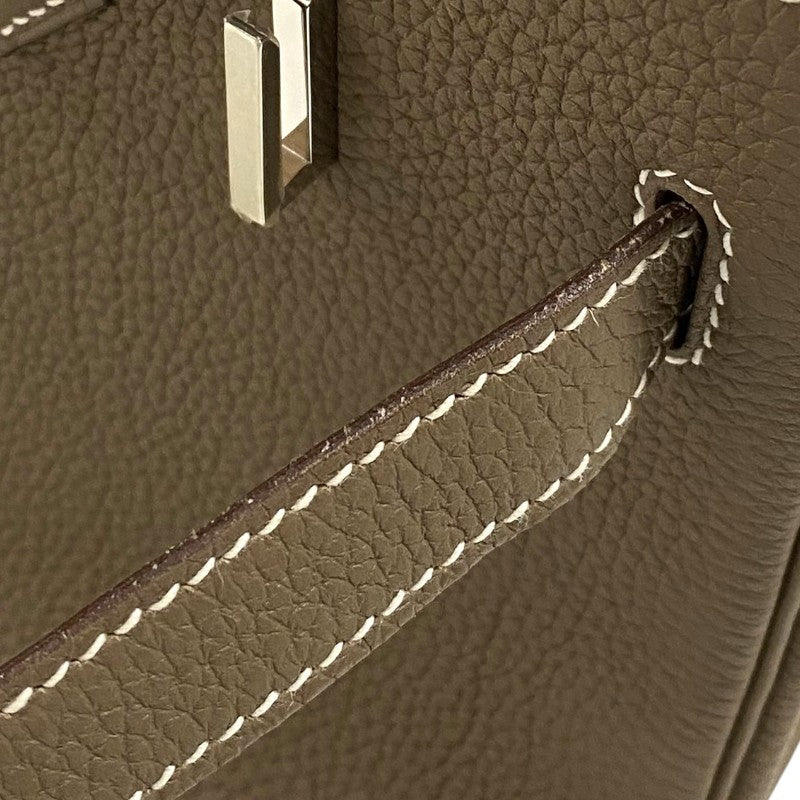 エルメス HERMES バーキン30 Y刻 エトゥープ シルバー金具 トゴ レディース ハンドバッグ