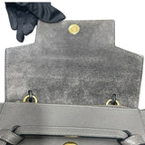 セリーヌ CELINE ベルトバッグ ナノ 189003 グレー ゴールド金具 グレインカーフ レディース ショルダーバッグ