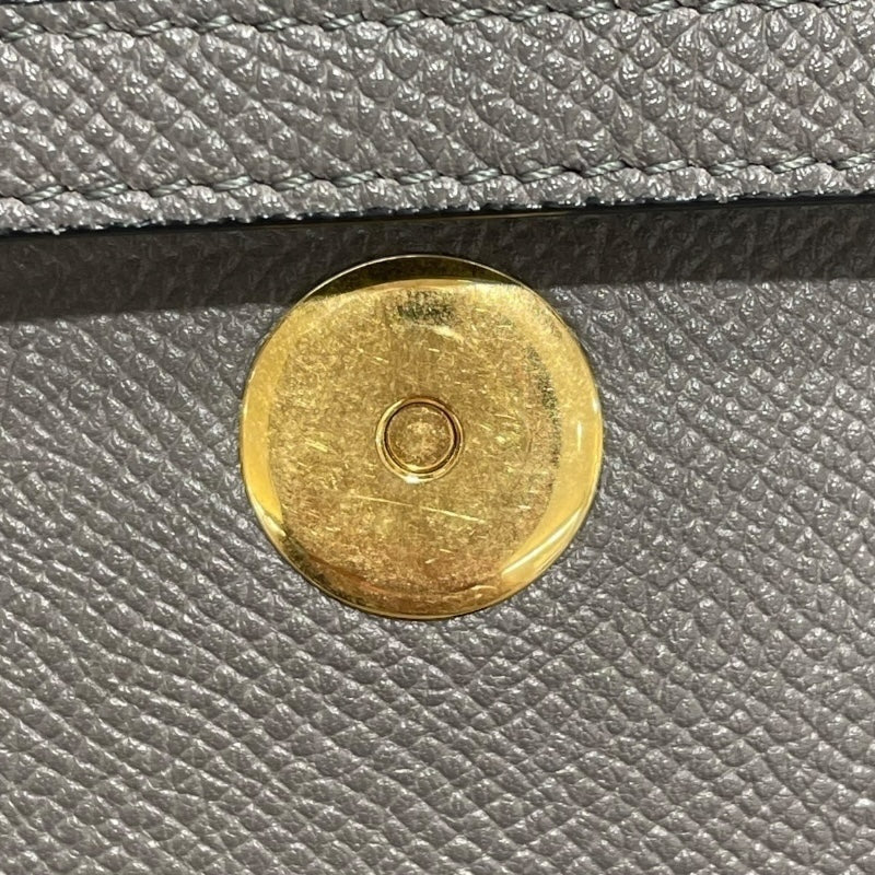 セリーヌ CELINE ベルトバッグ ナノ 189003 グレー ゴールド金具 グレインカーフ レディース ショルダーバッグ
