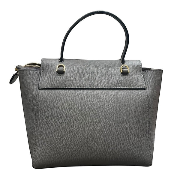 セリーヌ CELINE ベルトバッグ ナノ 189003 グレー ゴールド金具 グレインカーフ レディース ショルダーバッグ