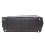 シャネル CHANEL ニュートラベル ライントート MM A15991 ブラック×GD金具 ナイロン/レザー レディース トートバッグ