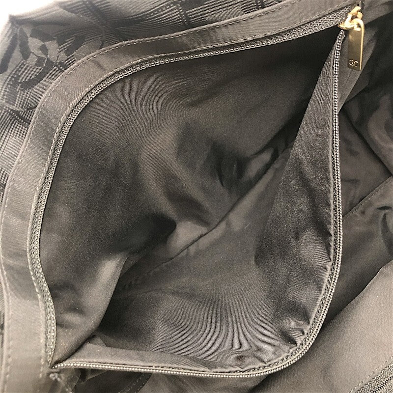 シャネル CHANEL ニュートラベル ライントート MM A15991 ブラック×GD金具 ナイロン/レザー レディース トートバッグ