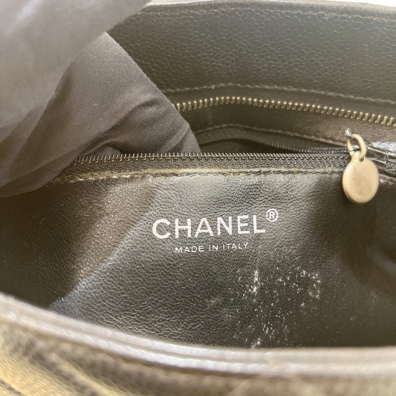シャネル CHANEL 復刻トート A01804 ブラック キャビア レディース トートバッグ