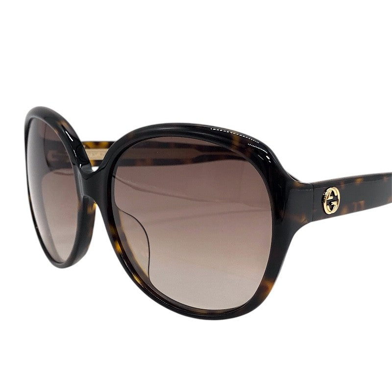 グッチ GUCCI サングラス ハバナ×ブラウン プラスチック アクセサリー