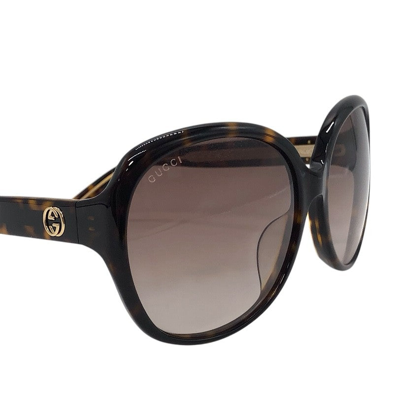 グッチ GUCCI サングラス ハバナ×ブラウン プラスチック アクセサリー