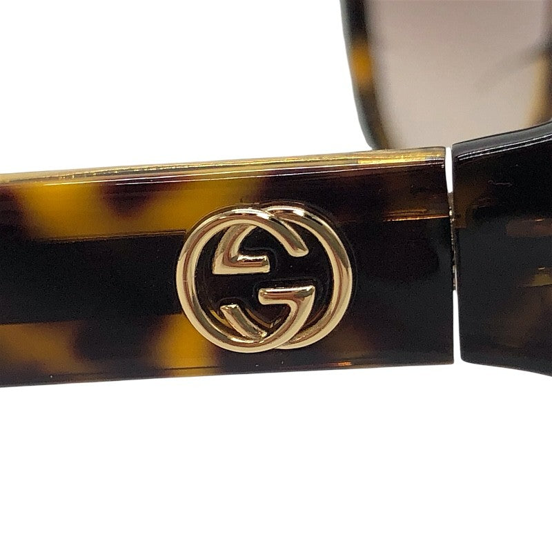 グッチ GUCCI サングラス ハバナ×ブラウン プラスチック アクセサリー