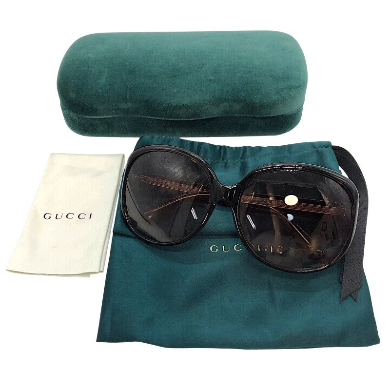 グッチ GUCCI サングラス ハバナ×ブラウン プラスチック アクセサリー