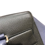 グッチ GUCCI ロゴ エンボス バックパック 406364 ネイビー×ブラック レザー メンズ リュック・デイパック