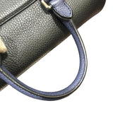 グッチ GUCCI ロゴ エンボス バックパック 406364 ネイビー×ブラック レザー メンズ リュック・デイパック