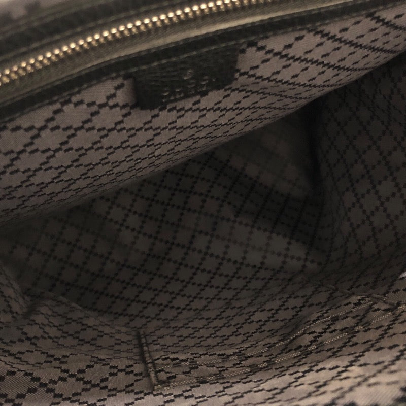 グッチ GUCCI ロゴ エンボス バックパック 406364 ネイビー×ブラック レザー メンズ リュック・デイパック