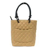 シャネル CHANEL カンボンライントート ミディアム A25167 ベージュ×ブラック レディース ハンドバッグ
