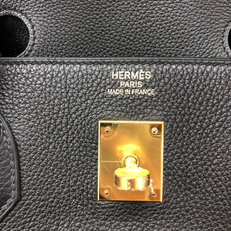 エルメス HERMES バーキン40 C刻 ブラック ゴールド金具 トゴ レディース ハンドバッグ