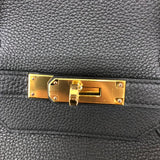 エルメス HERMES バーキン40 C刻 ブラック ゴールド金具 トゴ レディース ハンドバッグ