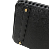 エルメス HERMES バーキン40 C刻 ブラック ゴールド金具 トゴ レディース ハンドバッグ