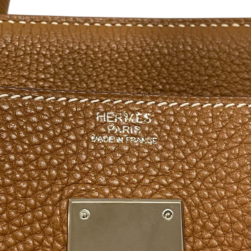 エルメス HERMES バーキン30 □N刻 ゴールド シルバー金具 トゴ レディース ハンドバッグ