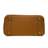 エルメス HERMES バーキン30 □N刻 ゴールド シルバー金具 トゴ レディース ハンドバッグ