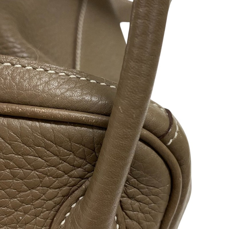 エルメス HERMES リンディ26 X刻 エトゥープ シルバー金具 トリヨンクレマンス レディース ショルダーバッグ