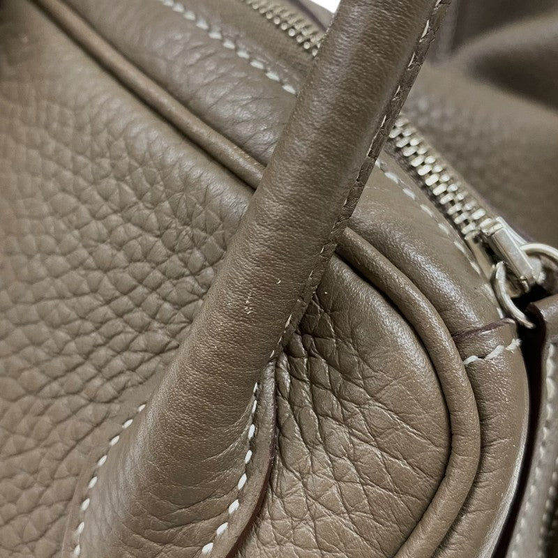 エルメス HERMES リンディ26 X刻 エトゥープ シルバー金具 トリヨンクレマンス レディース ショルダーバッグ