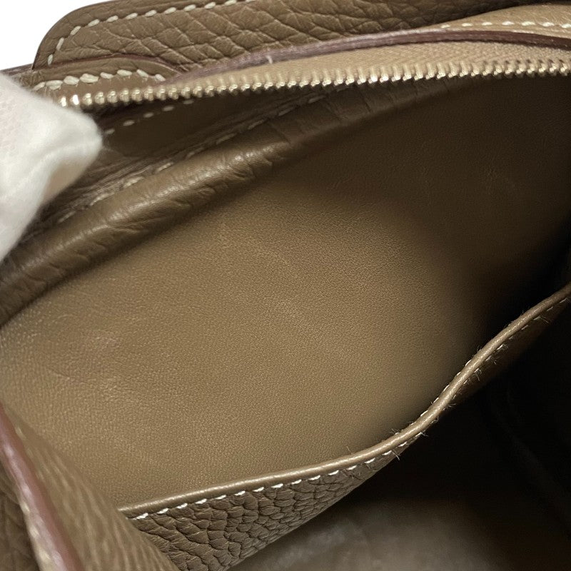 エルメス HERMES リンディ26 X刻 エトゥープ シルバー金具 トリヨンクレマンス レディース ショルダーバッグ