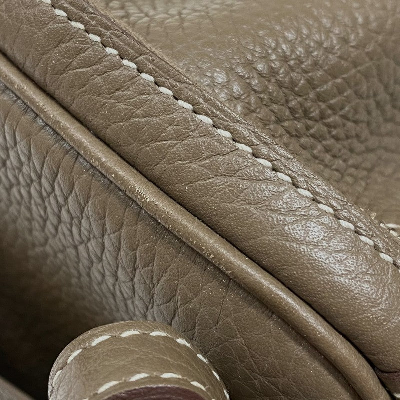 エルメス HERMES リンディ26 X刻 エトゥープ シルバー金具 トリヨンクレマンス レディース ショルダーバッグ