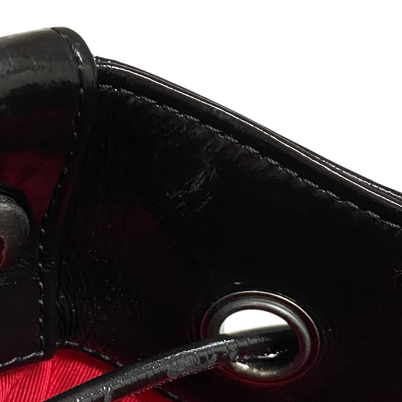 シャネル CHANEL マトラッセ バケットホーボーバッグ AS1877 ブラック パテントカーフ レディース ショルダーバッグ