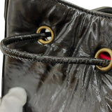 シャネル CHANEL マトラッセ バケットホーボーバッグ AS1877 ブラック パテントカーフ レディース ショルダーバッグ