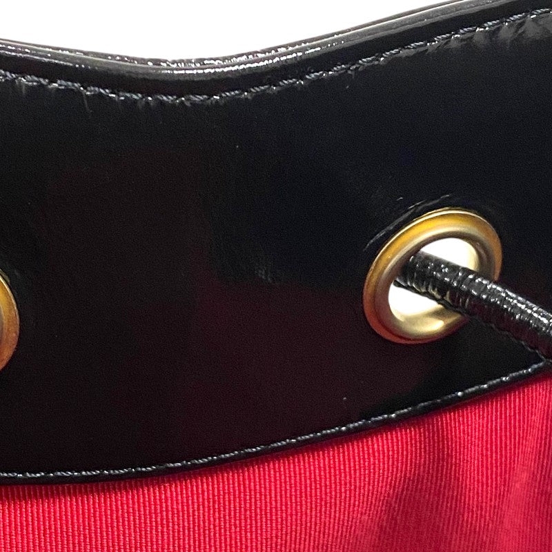 シャネル CHANEL マトラッセ バケットホーボーバッグ AS1877 ブラック パテントカーフ レディース ショルダーバッグ