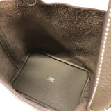 エルメス HERMES ピコタンロックPM W刻 エトゥープ シルバー金具 トリヨン レディース ハンドバッグ