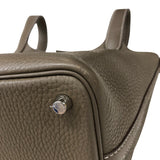 エルメス HERMES ピコタンロックPM W刻 エトゥープ シルバー金具 トリヨン レディース ハンドバッグ