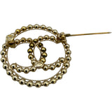 シャネル CHANEL ココマークブローチ シルバー GP レディース ブローチ