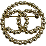 シャネル CHANEL ココマークブローチ シルバー GP レディース ブローチ