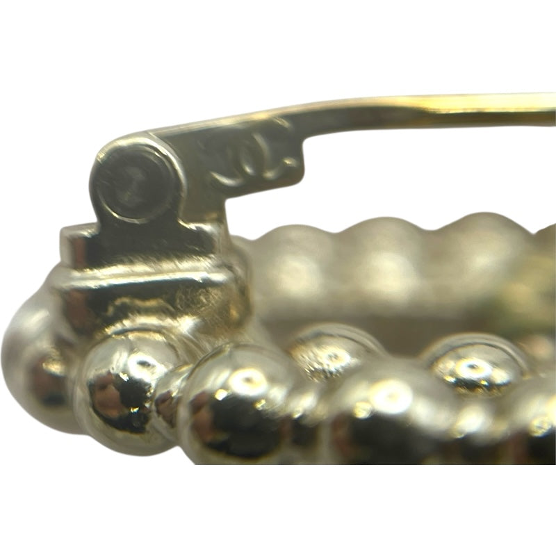 シャネル CHANEL ココマークブローチ シルバー GP レディース ブローチ